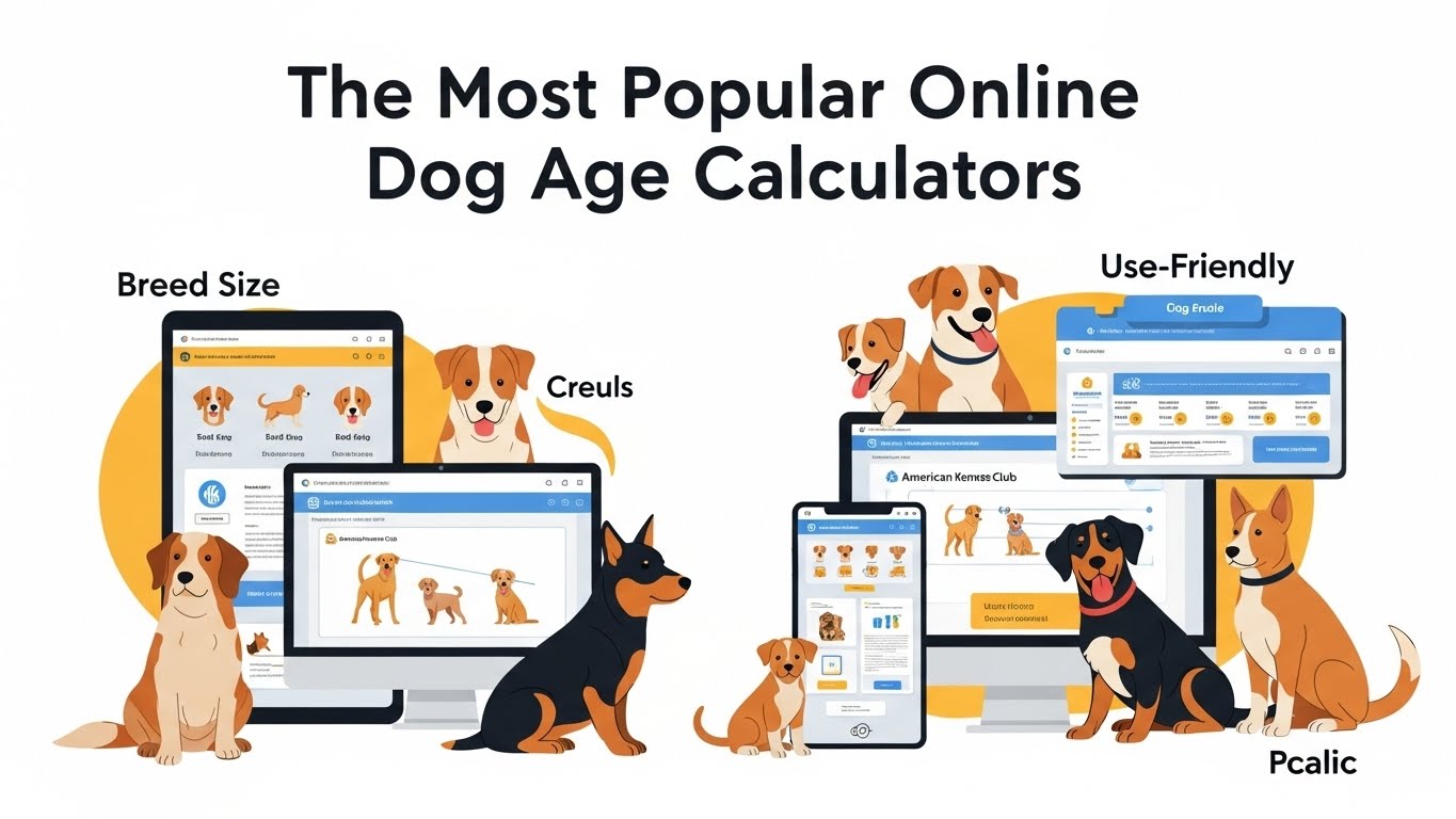 Popular online dog age calculators