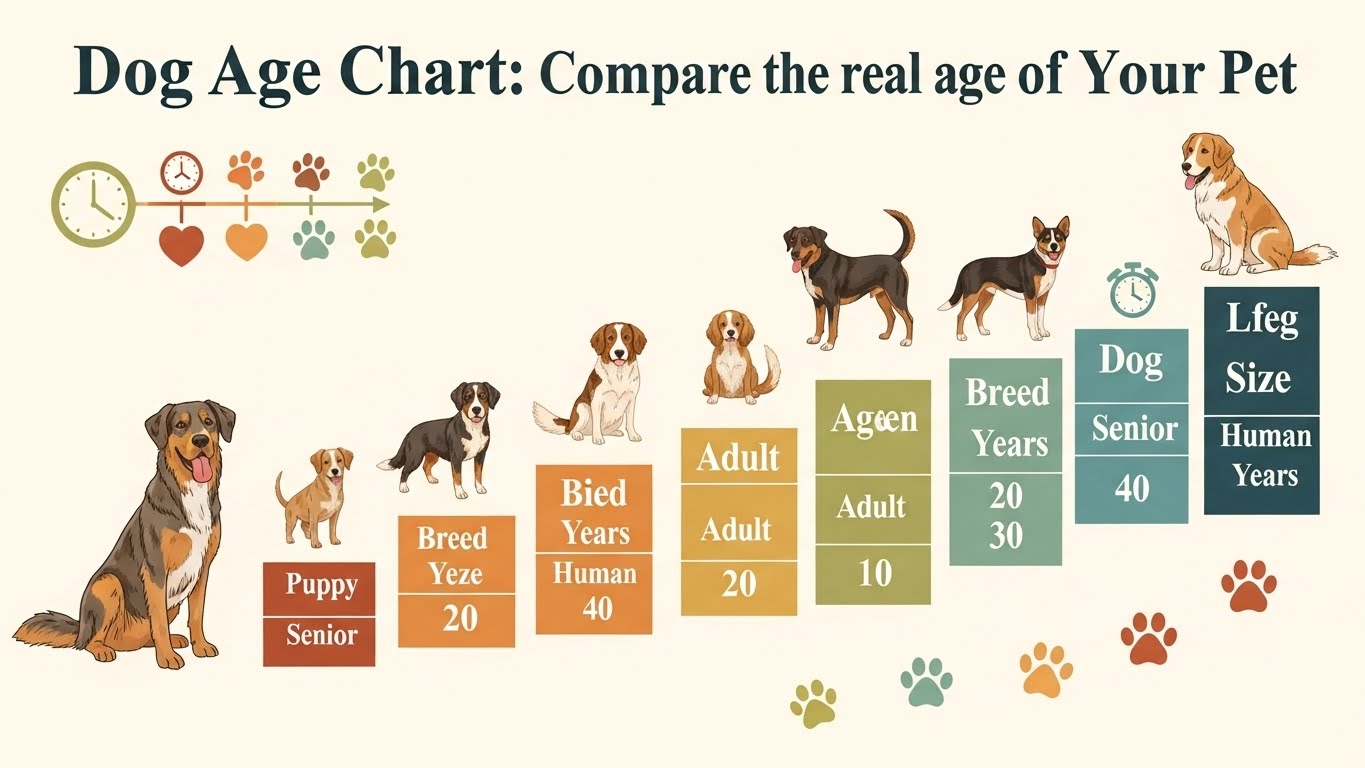 Dog age chart first two years