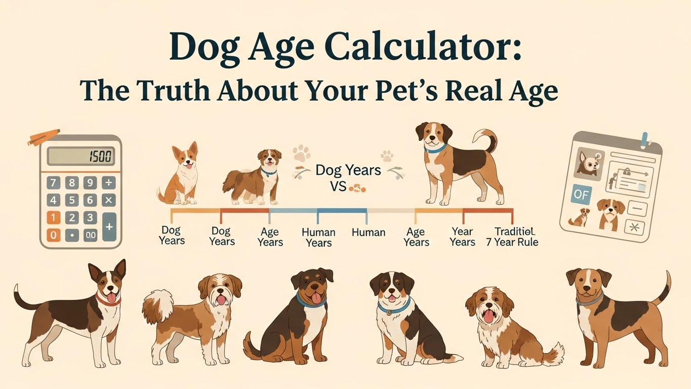 Scientific approach to dog age calculation