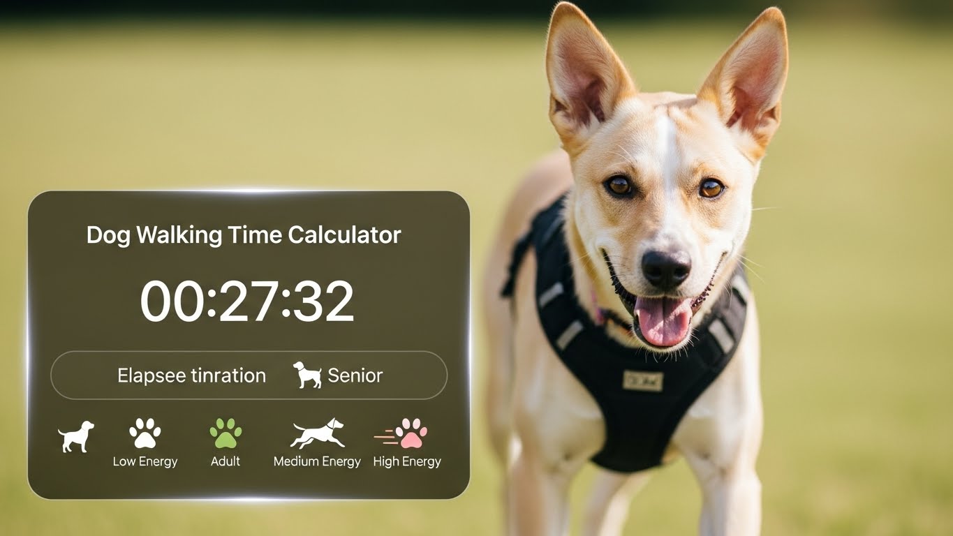 Dog Walking Time Calculator: Know the Basics