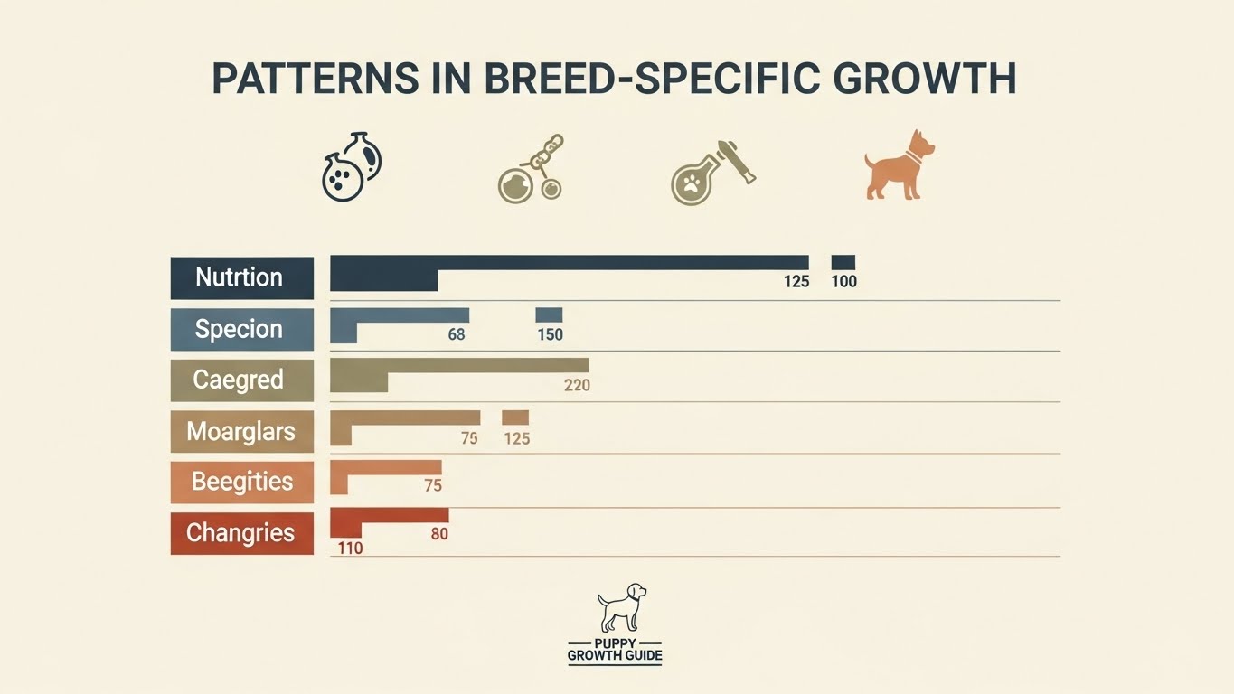 Genetic factors in puppy growth
