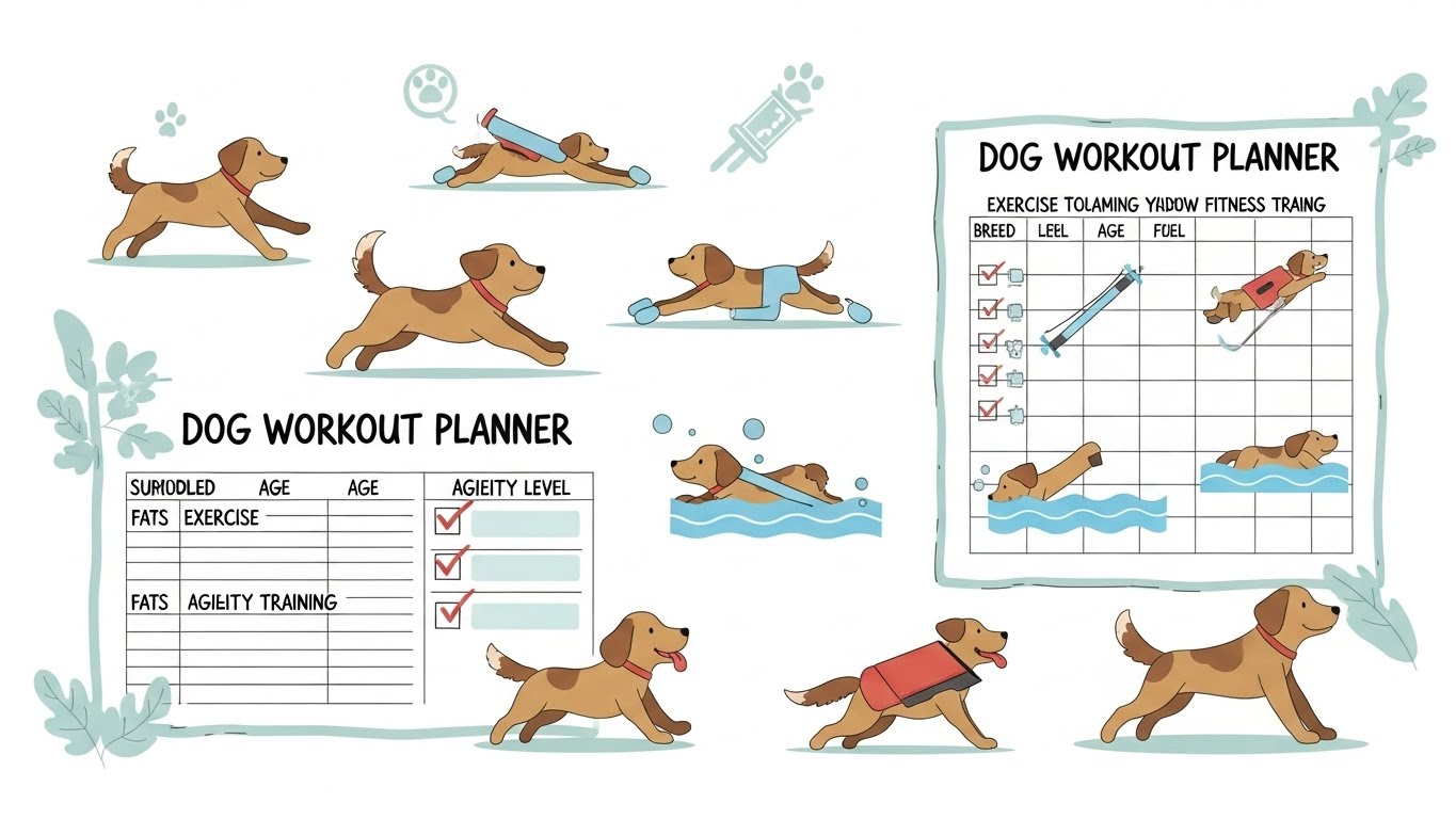 Key components of an effective dog workout planner